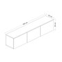 Hanah Home Soporte para TV Neon - White v2 Blanco y Roble